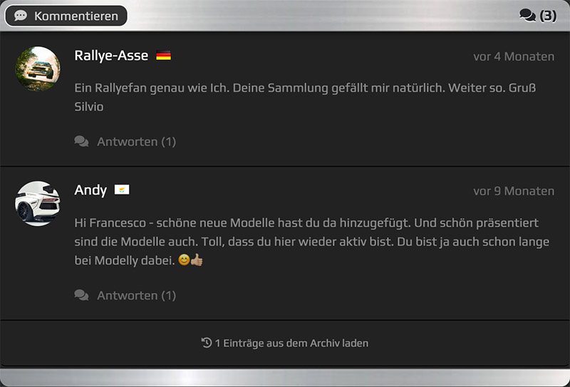 Modelly Community Diskussionen