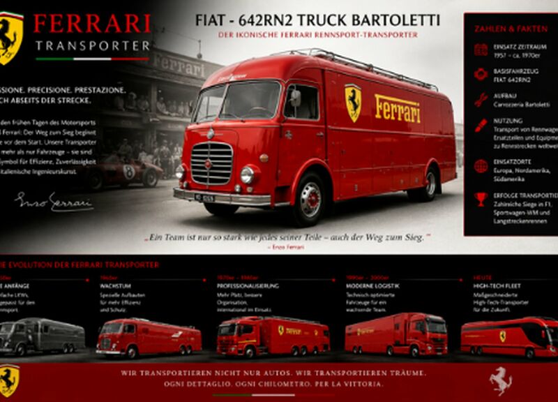 luft-raumfahrt Kategorie Ferrari Transporter 1:18 Abbildung
