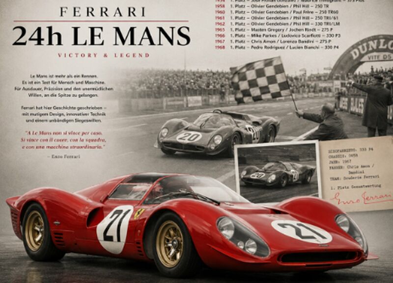 luft-raumfahrt Kategorie Ferrari 1:18, Le Mans Abbildung