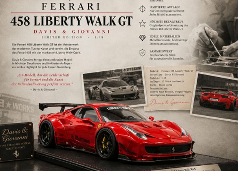 luft-raumfahrt Kategorie Ferrari 1:18, Davis and Giovanni  Abbildung
